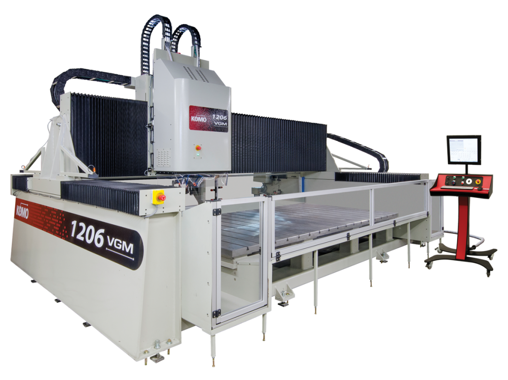 VGM CNC Machine for cutting ferrous and non-ferrous metal. Made by KOMO Machine, Inc.
