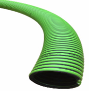 Dust Hose Vacuum 300 EPDM in green from KOMO Machine for CNC Machining Centers